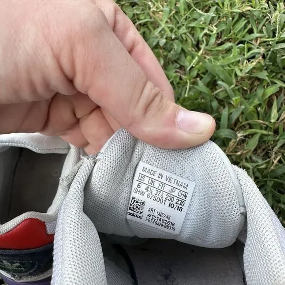 Adidas Originals Women’s Size 6 Shoes Falcon Crystal White Collegiate Navy - Picture 11 of 12